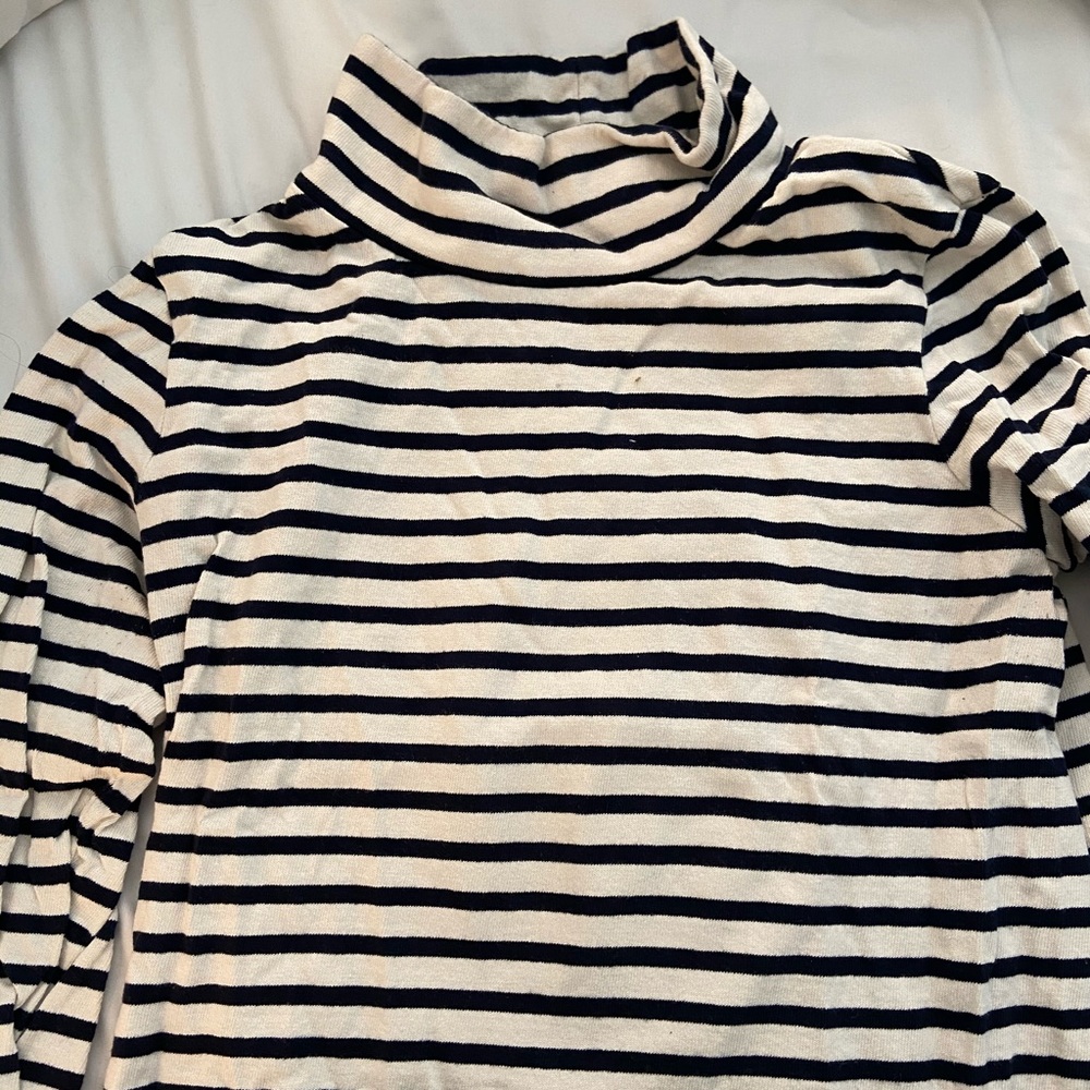 Blue and white stripes sweater- J Crew